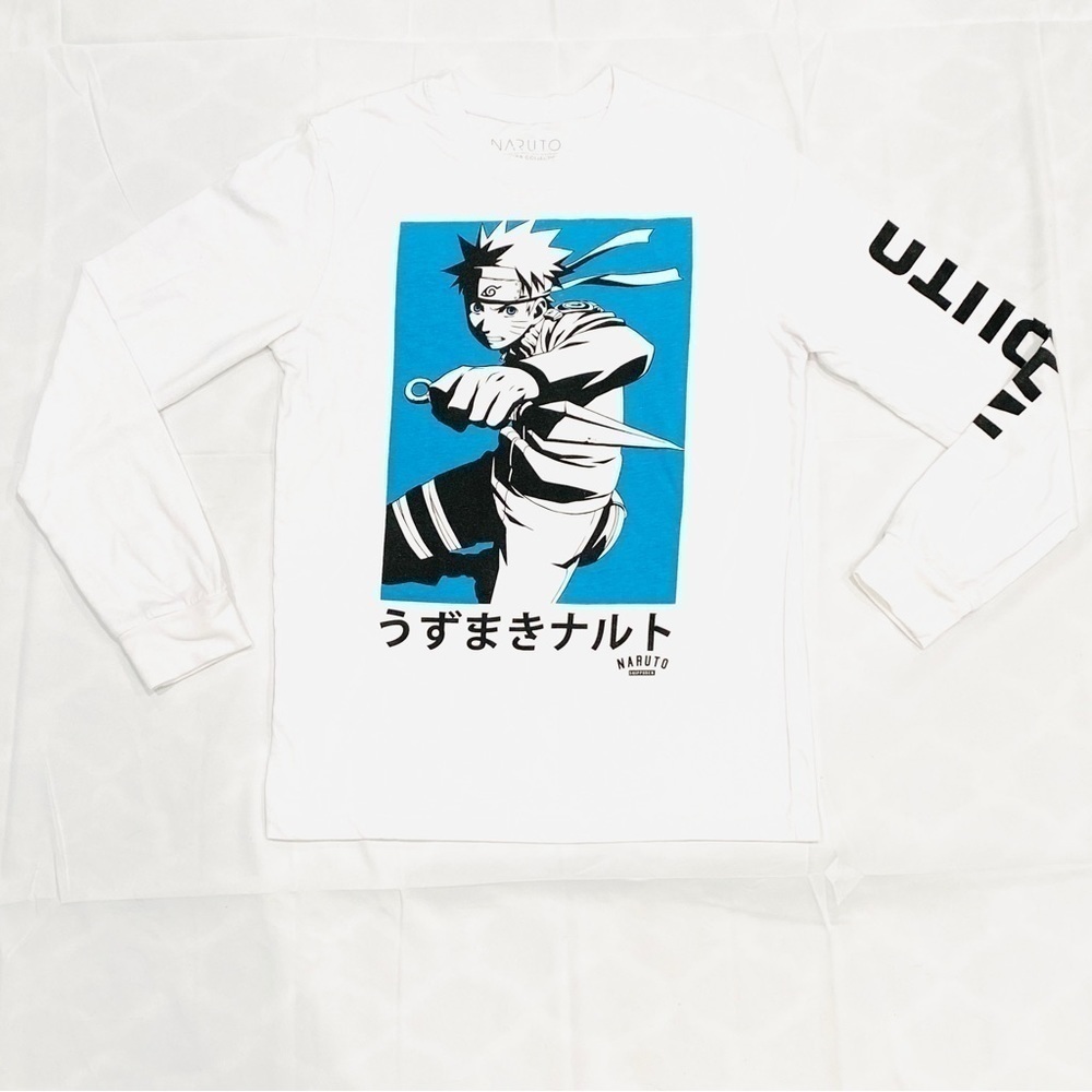 Vintage Naruto Shippuden Masashi Kishimoto Long Sleeve T-Shirt 2002-2007 Anime